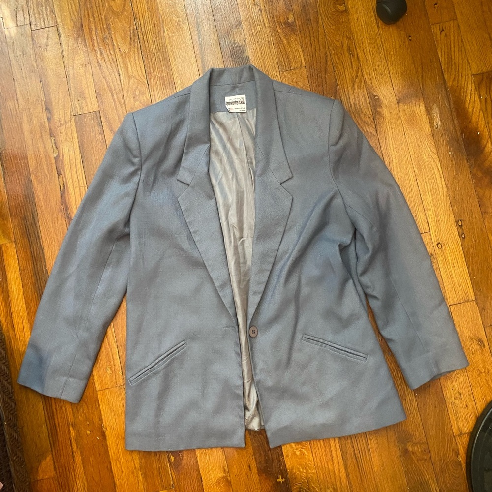 Grey oversized blazer